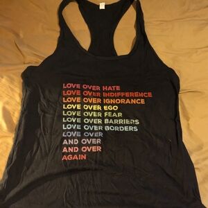 Love Over Hate Racerback Tank